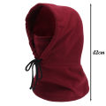 Warm Hoodie Hat Winter Men Women Hat Thermal Polar Fleece Balaclava Hat Hooded Neck Warmer Hike Cycling Windproof Hat. 