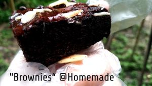 บราวนี่เนื้อหนึบหนับ ยิ่งแช่เย็นยิ่งอร่อย หวานน้อย มาการีน สารกันบูด แต่งกลิ่น