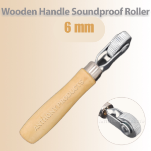 Wooden Handle Soundproof Metal Wheel Roller For Pressing Pad 6mm 12mm 20mm 40mm