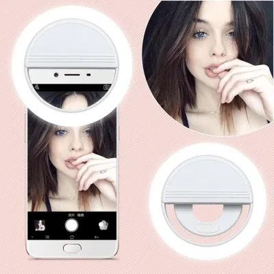 Lampu Selfie Ring LED Portable Selfie Ring Light Camera Fotografi