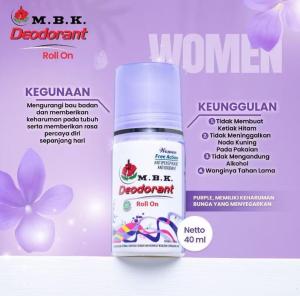 M.B.K Deodorant RollOn 40ml - Free Action dan Body Action