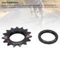 Yechiry Fixed Gear Single Speed Bike Freewheel Aluminum Alloy Lightweight Freewheel Replacement Stable Smooth Ride Ideal for City Commuting (14T). 