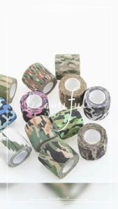 4.5m*5cm Camouflage Elastic Wrap Tape Disguise Elastoplast Self Adhesive Sports Protector Knee