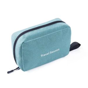 BANZU Foldable Hanging Toiletry Bag Hanging Hook Large Capacity Travel Cosmetic Bag Shower Bag Wet and Dry Men Makeup Case Wash Organizer