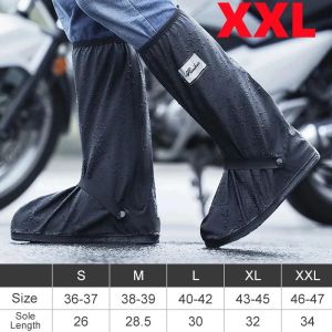 BenMaxx Thickened Rain-proof shoe cover waterproof rainy day non-slip thickened wear-resistant snow-proof and rain-proof boots cover thick long zipper style rain boots shoe cover for Outdoor Riding