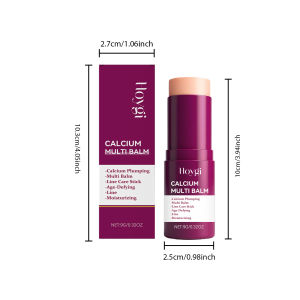 Calcium Multi Balm – Firming & Lightweight Hydrating Face Balm Tightening & Smoothing Skin Moisturizing Stick for Daily Skincare Portable Face Moisturizer for All-Day Hydration
