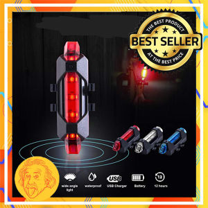 Lampu LED Sepeda Waterproof Dapat Di Cas / Lampu Belakang Sepeda USB Charger / Lampu Sepeda LED Rechargeable by Einstein-Store