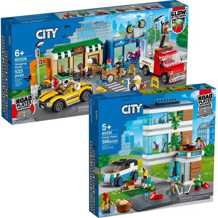 LEGO Urban Shopping Street Car Plaza 60306 Family Residential Villa ...