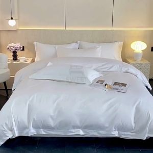 Plain White Duvet Cover Hotel/White Quilt Cover Plain/Comforter Cover/Blanket Cover Cooling