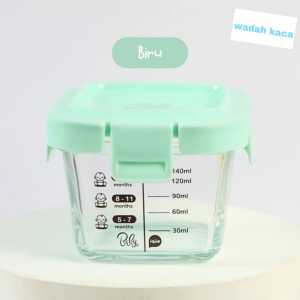 Tempat Mpasi Kaca Wadah Mpasi Kaca Penyimpanan Mpasi Glass Baby Food Container
