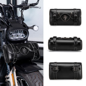 Túi treo trước xe máy điện Harley phong cách Punk Rock Âu Mỹ chống nước phụ kiện cho biker cruiser.