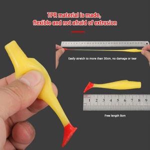 Christmas gift 【AYLMER】 6pcs TPR Soft Lure 8 cm Rubber Fishing Lure Shad Swim baits Silicone Bait New