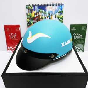 Mũ Bảo Hiểm Xe Máy XANH SM /Bảo Hành 12 Tháng