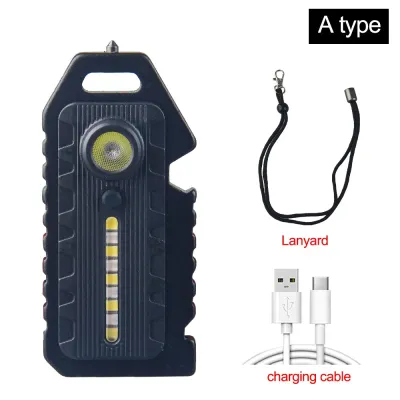 Official Shipment 2PCS Red Blue Warning Light Tactical Police Shoulder Clip Lights USB Charging Bicycle Taillight Helmet Flashlight Running Lamp