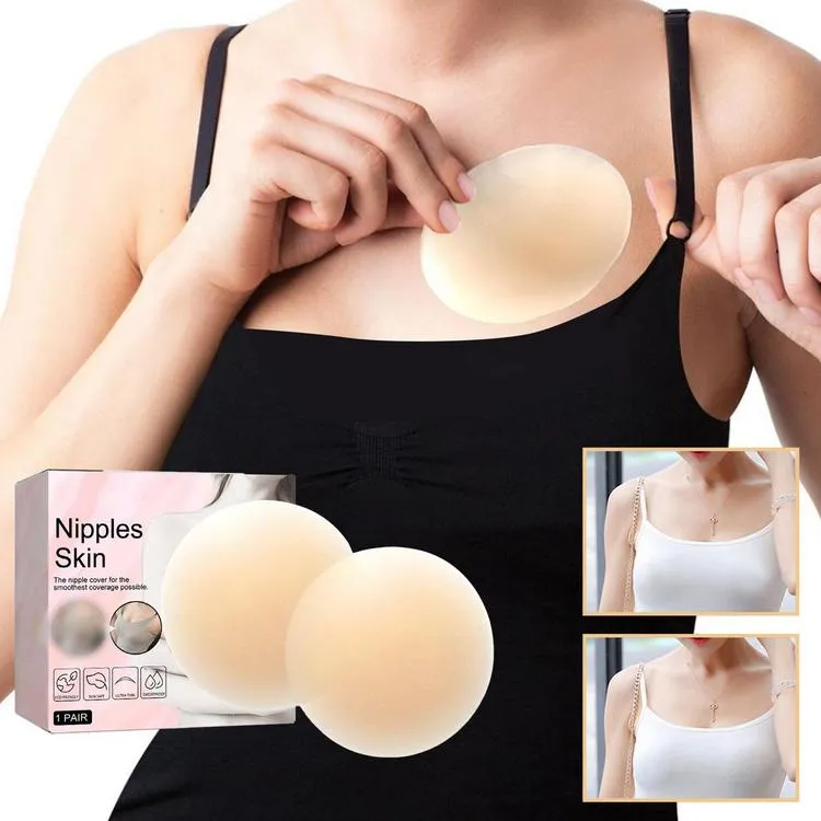 Women Girls Push Up Sticky Breast Self-Adhesive Strapless Silicone