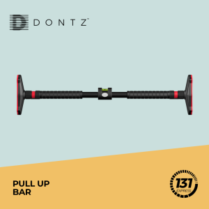 Dontz Doorway Pull-Up Bar  No Screw/Drilling 180kg Capacity Dual-Lock Spirit Level Home Gym Workout