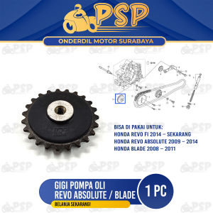 Gigi Pompa Oli Blade / Revo Absolute (23 T) - Ger Gir Gear Pompa Oli Oil Driven Pump Honda Revo Fit