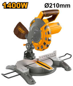INGCO แท่นเลื่อยองศา 8.1/4 นิ้ว 1400 วัตต์ (แถมฟรี! ใบเลื่อยตัดไม้ 1 ใบ) รุ่น  (Miter Saw) รุ่น BMS14007