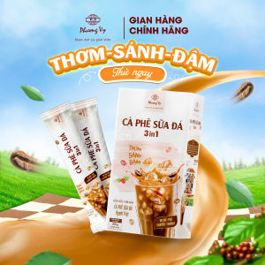 Cà phê hòa tan sữa đá 3in1 thơm ngon như pha phin truyền thống vị béo ngọt từ sữa đến từ Phương Vy Coffee