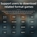 ANBERNIC RG40XX H konsol permainan genggam sistem Linux Joystick RGB kesan pencahayaan 256G 300 PSP pemain Video permainan Trimui Console. 