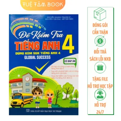 Sách - Đề kiểm tra Tiếng Anh 4 (Global success - Kết nối tri thức với cuộc sống) TT