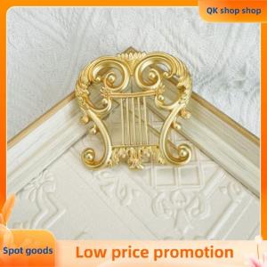 ✨QK shop✨ Vintage Golden Harp Brooch Jewelry Musical Suit Pin For Cardigan Sweater Retro Gift Items
