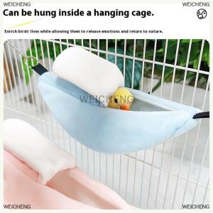 [COD] WEICHENG Chuối hamster chim chuột mềm Giường võng treo đu thuyền mặt trăng Giường treo tổ giường động vật nhỏ làm tổ vật nuôi nhỏ