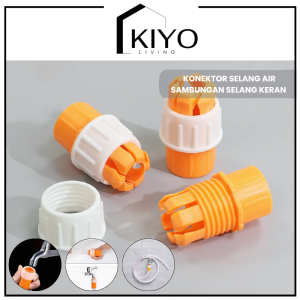 KIYO Konektor Selang Air Sambungan Selang Keran Air Fleksibel Anti Panas