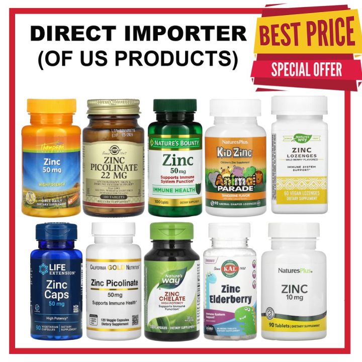 Zinc Balance / Zinc Elderberry / Zinc Kid / Zinc Chelate / Zinc