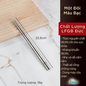 Đũa Titan Siêu Nhẹ Cách Nhiệt SSGP Đũa Ăn Cơm Bằng Titanium Nguyên Chất Chống Nóng Kháng Khuẩn 99.9% Chống Mốc An Toàn