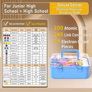 IFFINE Giáo dục Bộ mô hình phân tử hóa học Nhựa Dụng Cụ Hỗ Trợ Giảng Dạy Hóa Học Bộ mô hình bóng và gậy Thực tế Bộ dụng cụ xây dựng phân tử hữu cơ vô cơ Sinh viên