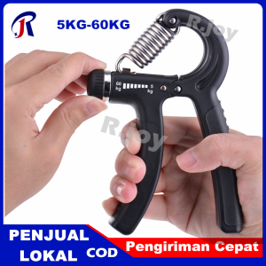 R.joy Alat Latih Otot Jari Tangan Adjustable Hand Grip Olahraga Tangan 5KG -60KG Pengaturan