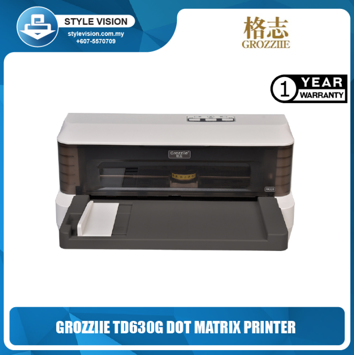 Grozziie TD630G Dot Matrix Printer 1+5 Copies Carbon Paper USB Lazada