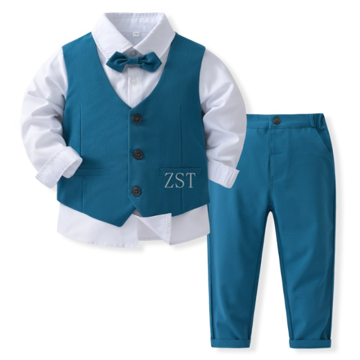 Kids Clothes Boys Solid Formal Outfits 1-5 Years Children Wedding