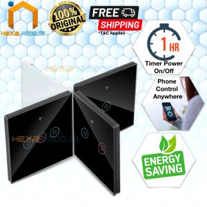 HEXA NEXUS Smatrul Tuya Touch Series Wifi Switch Smart Switch Timer Plug Power Socket Smart Switch Plug Socket Wifi Smart Plug H08