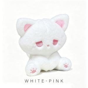 16cm Cute Silly Kitten Doll with High Appearance Plush Toy Cartoon Sitting Posture Doll Black Body with Different Color Eye Gift