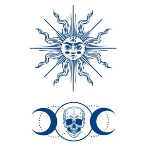 [ 3 Series ] 1 PCS Semi-permanent Pectin Tattoo Sticker 18x11cm (15Day) Fruit Tattoo Series GZ1811-Series Tattoo