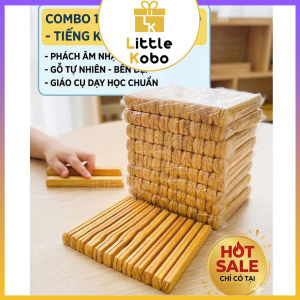 [10 Cặp] 10 Bộ Thanh Phách Gỗ Học Nhạc Cụ Cấp 1 Cấp 2 Âm Nhạc Gỗ Tự Nhiên Màu Tự Nhiên Bóng Đẹp