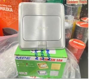 (Chính hãng MPE) Ổ cắm âm sàn âm tường bo cạnh cho văn phòng cao cấp -Kích thước 120x120mm -Phi 100