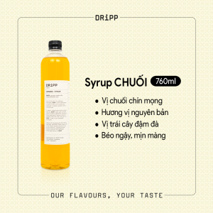 SIRO DRiPP CHUỐI 760ML - BANANA SYRUP DRiPP 760ML