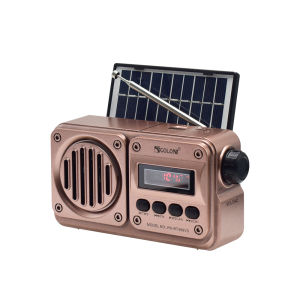 Radio Portabel RD-BT499VS Baru AM / FM Rumah tangga Mini Player Outdoor Broadcast Dengan panel surya Pembicara