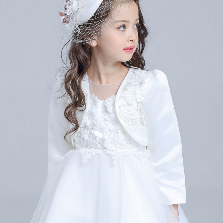2-12 Years Old Flower Girls Jacket Cardigan Kids Spring Outerwear