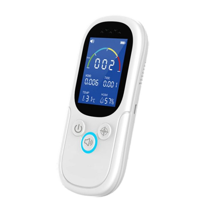 NOYAFA JMS12 Air Quality Monitor Formaldehyde TVOC Meter Temperature  Humidity Detector