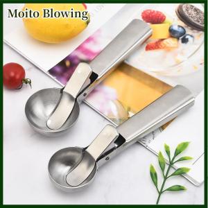 Moito Ice Cream Scoops Stainless Steel Ice Cream Digger Non-Stick Fruit Ice Ball Maker Watermelon Ice Cream Spoon Tool