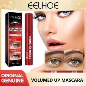 Eelhoe Mascara Waterproof Volume Thick Black Lash Nourish 4D Eyelash Extension Long Lasting Silk Fiber Eye Makeup Curling Mascara Cream Curling Eyelash Extension Makeup Silk Fiber Eyelash Volume Lengthening Non-Blooming Waterproof Curl Mascara