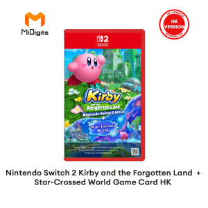 Nintendo Switch 2 Kirby and the Forgotten Land + Star-Crossed World Game Card HK