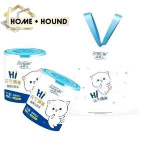 HOME+HOUND 100pcs Roll Drawstring Garbage Bag Thickened Automatic Closing Kitchen Garbage Trash Bag