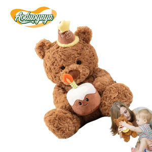 Aoduoyaya 40/50cm Cake Bear Plush Toy Kids Children Birthday Gift Cartoon Cute Plushie Doll Valentines Day Gift