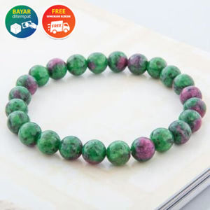 Gelang Pria Wanita Batu Natural Rubi Ruby Tanzania