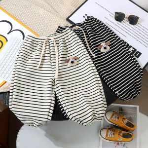 ฤดูใบไม้ผลิและฤดูใบไม้ร่วงกางเกงเด็กผู้ชายและเด็กผู้หญิงกางเกงลายกำมะหยี่สไตล์เกาหลีใหม่สไตล์ตะวันตกทุกการแข่งขันกางเกงวอร์มขาลำลอง